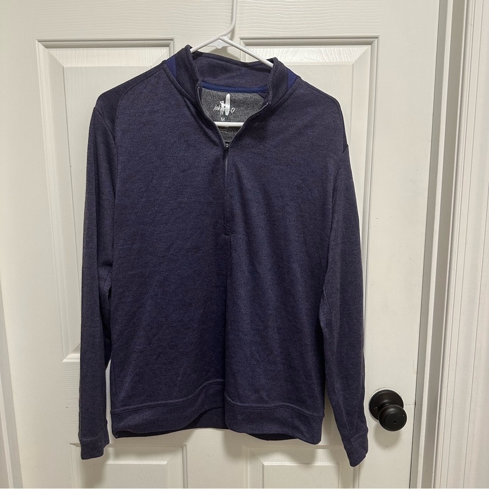 JOHNNIE-O REFLEX Jam Purple 1/4 Zip Long Sleeve Activewear Sweater Size Medium